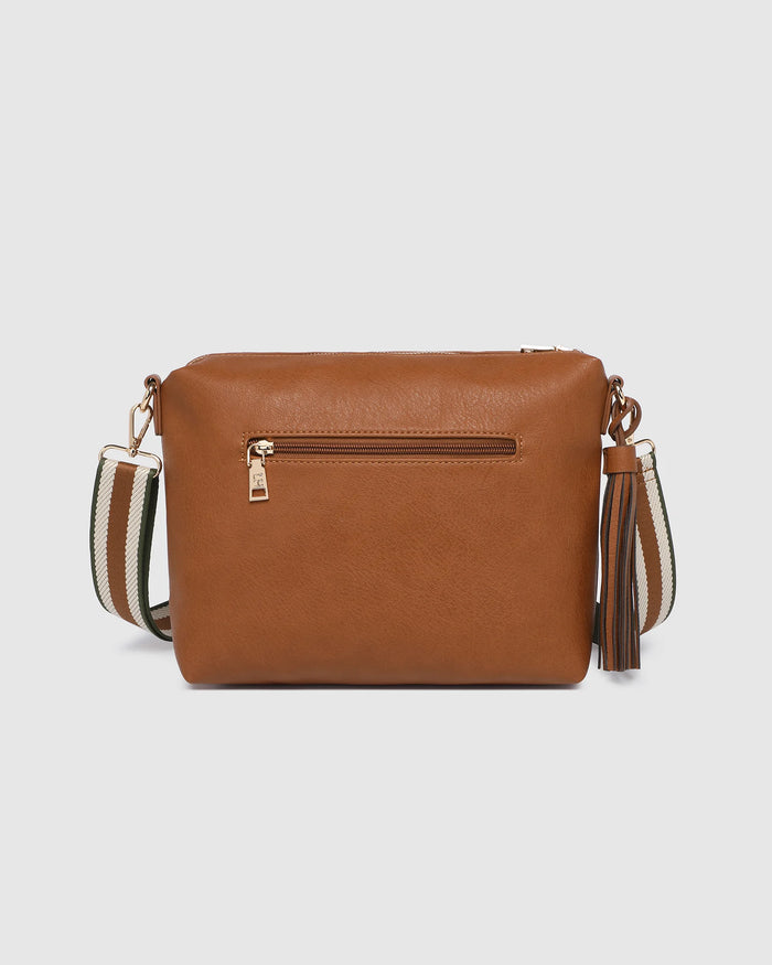 daisy stripe crossbody bag