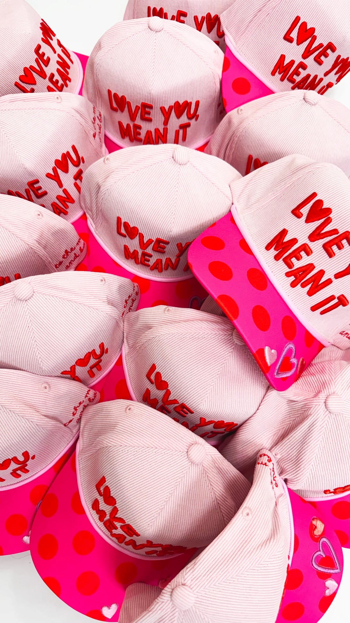 love you mean it corduroy trucker