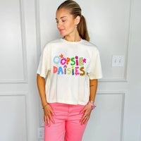 oopsie daisies cropped tee