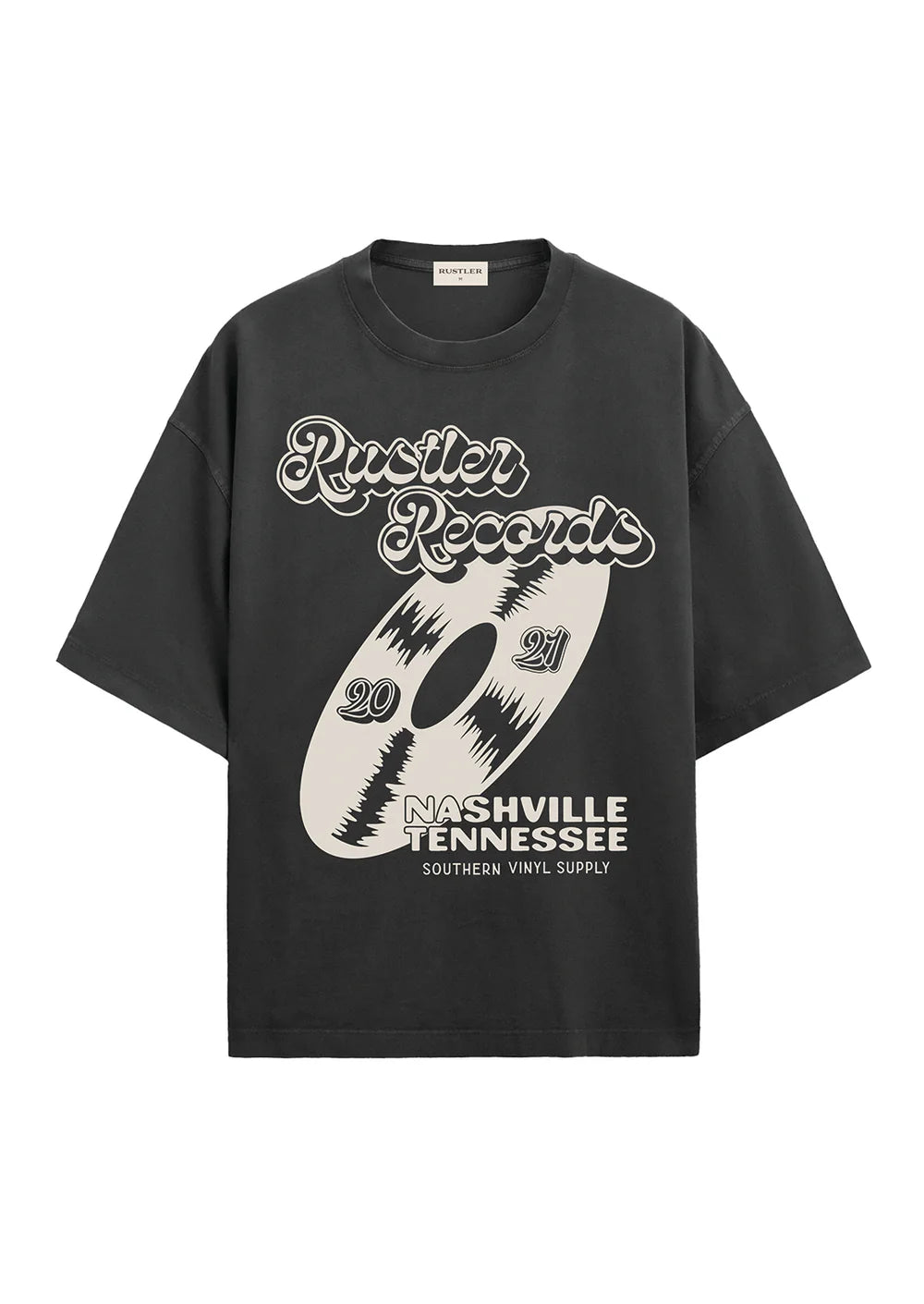 rustler records oversized tee