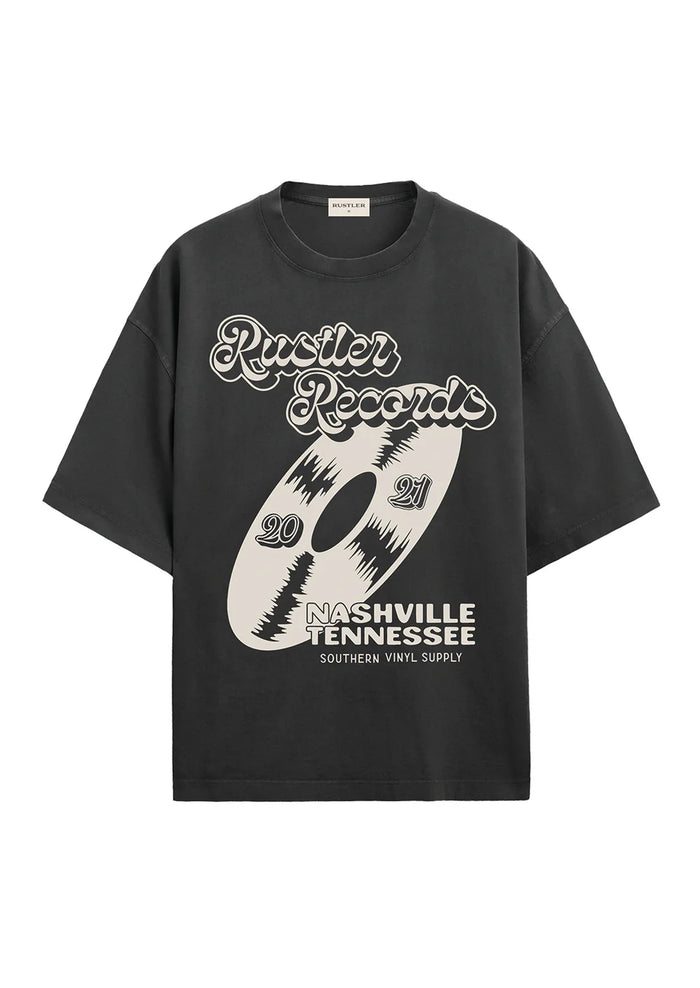 rustler records oversized tee