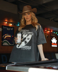 rustler records oversized tee