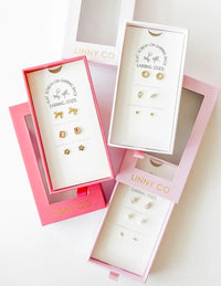 screwback stud earring gift sets