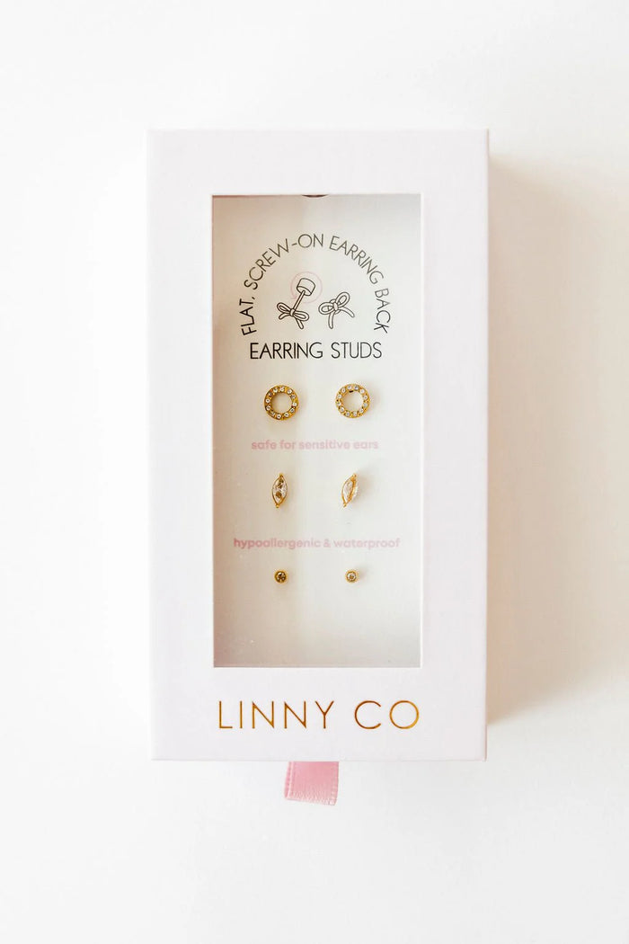 screwback stud earring gift sets