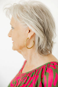 stacy gold hoop earrings