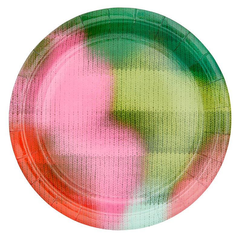 seasonal color paper plates