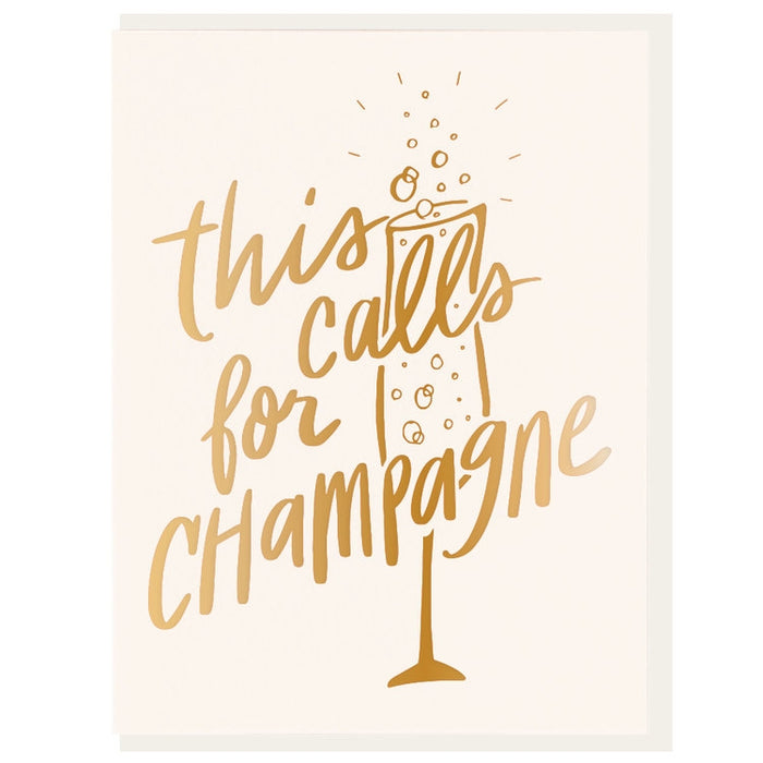this calls for champagne card