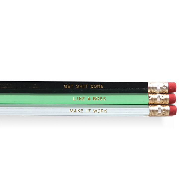 work set of pencils