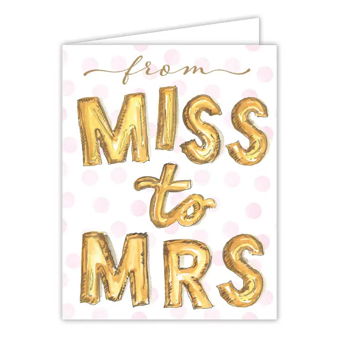 miss to mrs card