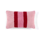 pink stripe pillow