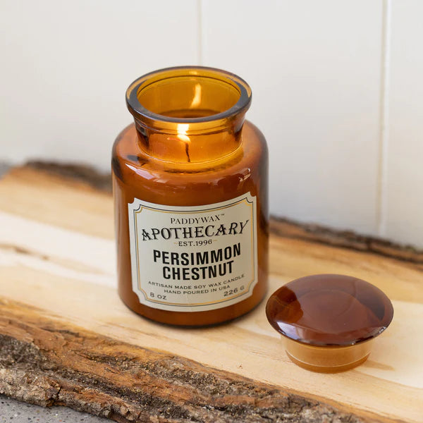 persimmon chestnut apothecary candle