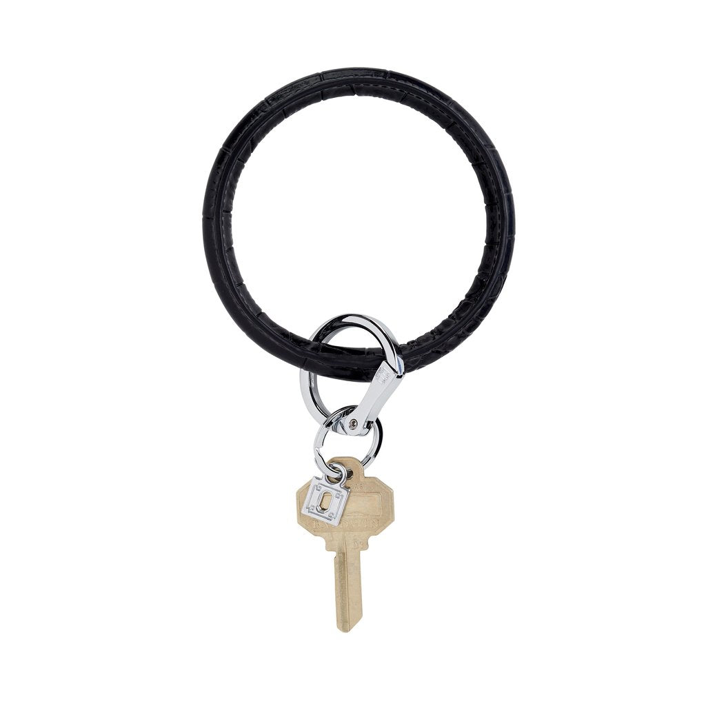 O-venture key ring: LEATHER