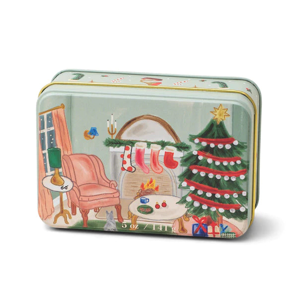 holiday 5oz candle tin candle