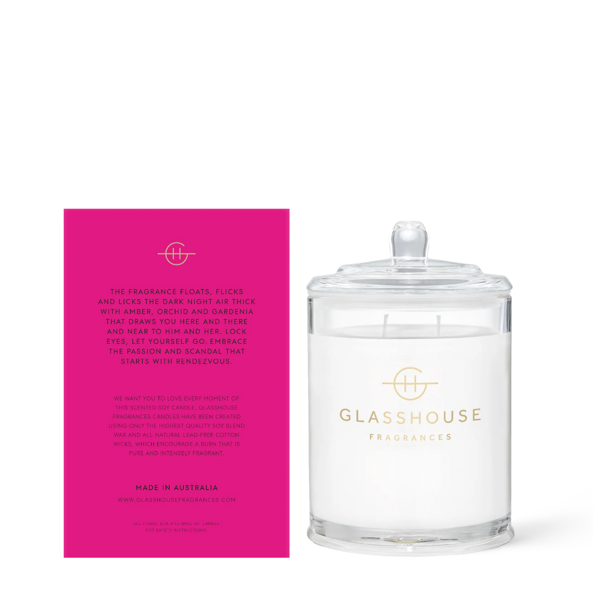 glasshouse fragrances | 380g rendezvous