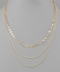 multi chain layering necklace