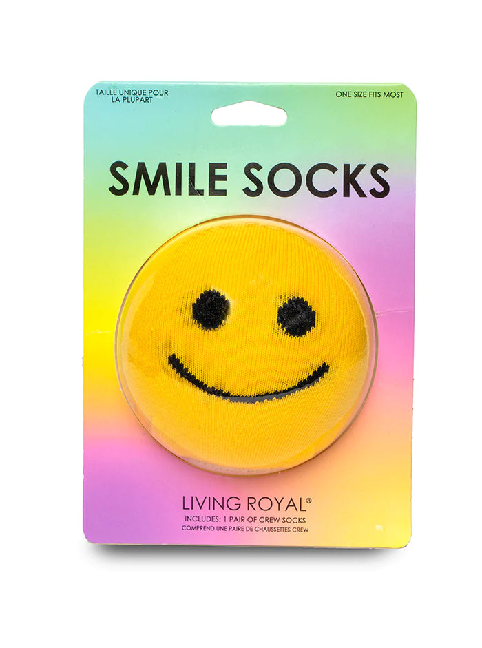 smile 3D crew socks