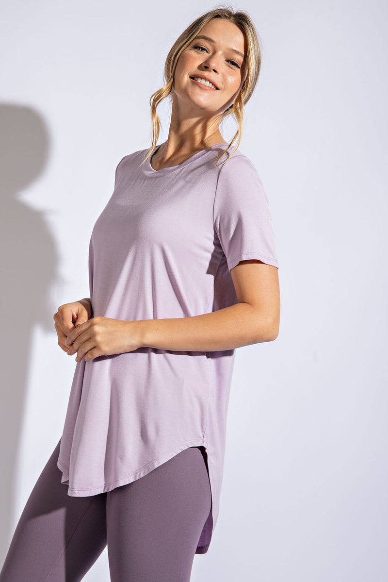 lavender workout tee