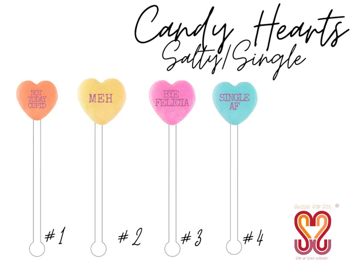 swizzle stix | candy hearts