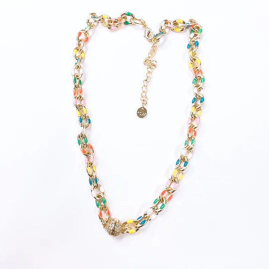colorful sunshine necklace