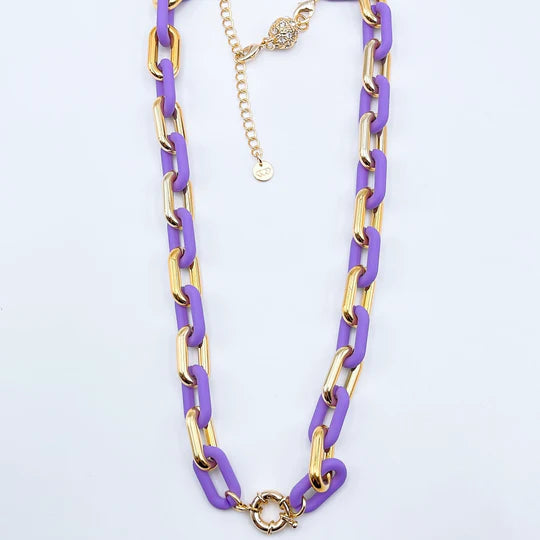 chunky lavender chain