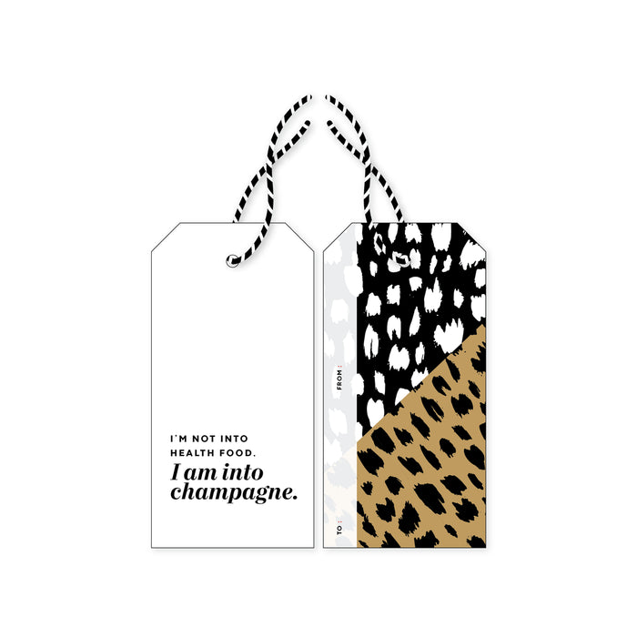 i'm into champagne gift tags